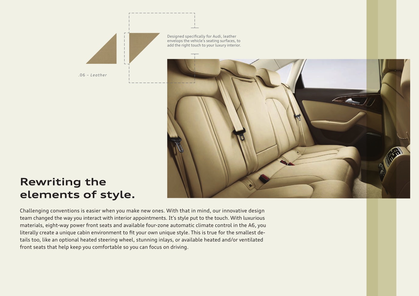 2012 Audi A6 Brochure Page 7